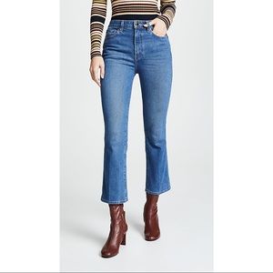 Khaite Benny Crop Kick Flare Jeans